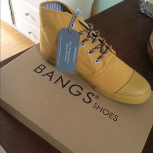 Bangs Yellow High Top Shoes